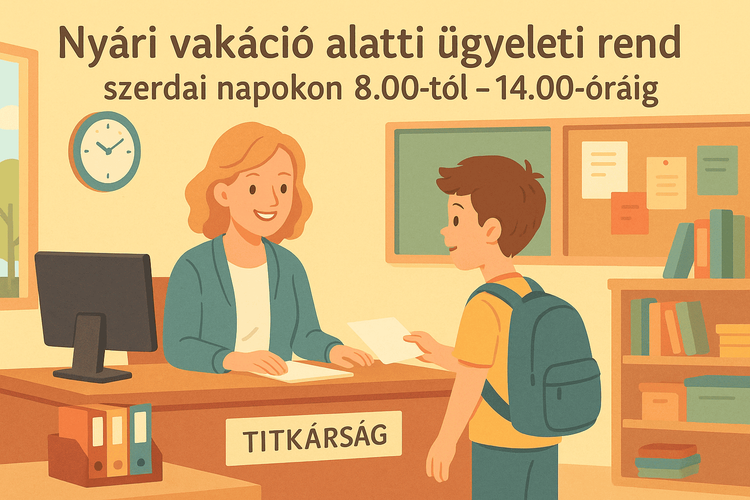 NYÁRI VAKÁCIÓ ALATTI ÜGYELETI REND 2025