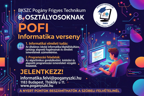 Informatikai versenyfelhívás leendő tanulóinknak!